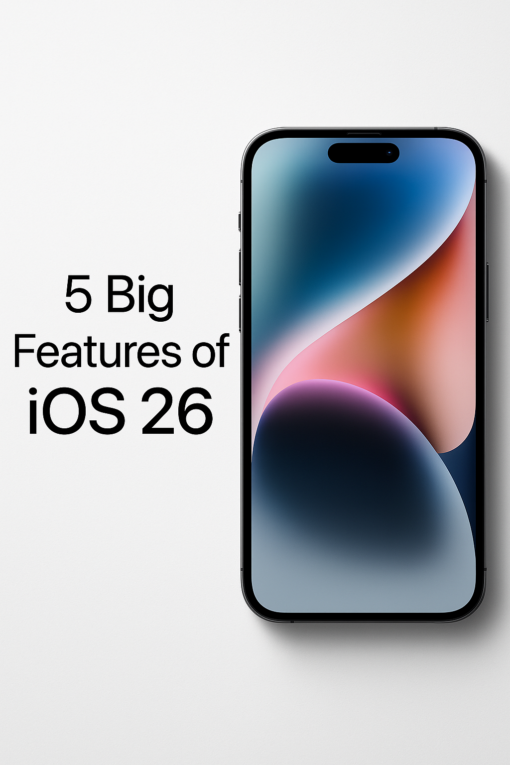 ios 26 update logo with iphone screen - stable version India